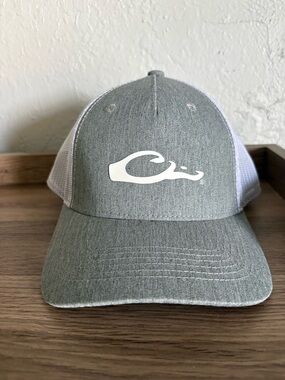 Drake Waterfowl Systems Mesh Back Cap in Gray & White